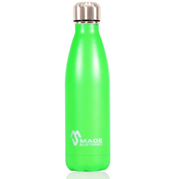 Made Sustained 500mL insulated bottle Green Hero