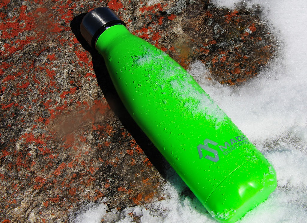 Made Sustained 500mL insulated bottle Green Hero
