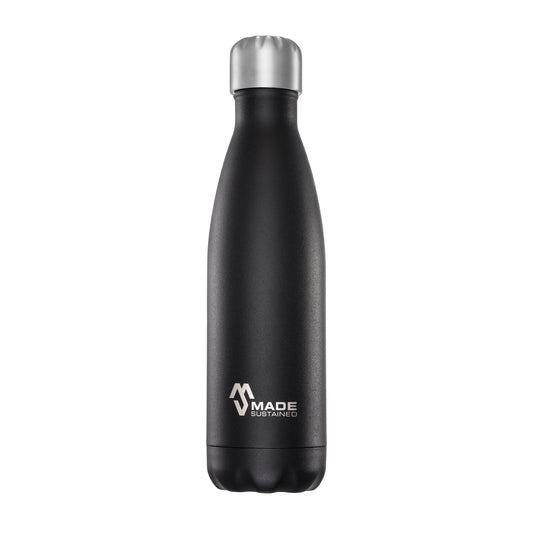 Made Sustained 500ml insulated Knight bottle Black Tie